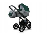 BabyLux® Sky Lark | 2in1 Kinderwagen Bambimo | Grey Flex Green | Kombikinderwagen | Kinderwagenset |