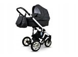 BabyLux® Sky Lark | 2in1 Kinderwagen Bambimo | Black Flex | Kombikinderwagen | Kinderwagenset | Bugg