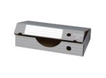 Elba Tric Archive Box Per A3, Grigio-Bianco In Robusto Cartone Ondulato, Dimensioni: (L)450 X (P)340 X (H)88 Mm (83325)