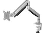 Raidsonic Icy Box IB-MS503-T - Supporto Da Tavolo Per Monitor (Braccio Regolabile) - Nero, Argento - Dimensioni Dello Schermo: Fino A 81,3 Cm (Fino A 32 Pollici)