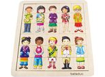I Bambini Del Mondo Mescolano E Abbinano I Puzzle