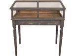 Vetrina Clayre & Eef 80X46X85 Cm In Legno Grigio