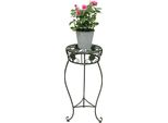 Sgabello Per Fiori In Metallo Verde Rotondo Da 60 Cm 96008 M Colonna Per Fiori Supporto Per Piante Antico Sgabello Per Piante Vintage