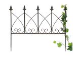 Dandibo Supporto Di Arrampicata Metallo Fiore Traliccio 60 Cm Free-Standing Traliccio Di Arrampicata 96015 Plug-In Recinzione Arrampicata Asta Di Supporto Ruggine Imitazione