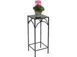 Dandibo Sgabello Per Fiori In Metallo Nero Quadrato 70 Cm Portafiori 96132 L Tavolino Colonna Portafiori Moderno Sgabello Per Piante