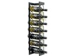 Dandibo Portabottiglie In Metallo Da Parete 75 Cm Nero Portabottiglie Kantate Portabottiglie Da Parete Moderno Portabottiglie Da Parete Scaffale Per 7 Bottiglie