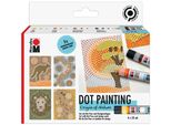 Marabu 1801000000080 Marabu Dot Colour Dot Pen Set "Origine Della Natura"", 4 X 25 Ml"