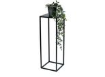 Dandibo Sgabello Per Fiori In Metallo Nero Quadrato 70 Cm Tavolino Per Fiori 96350 Colonna Per Fiori Sgabello Moderno Per Piante