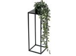 Dandibo Sgabello Per Fiori In Metallo Nero Angolare Da 50 Cm Tavolino Portafiori 96315 S Colonna Portafiori Moderna Sgabello Per Piante