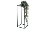 Dandibo Sgabello Per Fiori In Metallo Nero Angolare Da 60 Cm Tavolino Portafiori 96315 M Colonna Portafiori Moderna Sgabello Per Piante