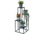 Dandibo Scala Per Fiori In Metallo Nero 90 Cm Scala Per Piante Portafiori 96354 Colonna Per Fiori Portafiori Moderno Sgabello Per Fiori
