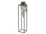 Dandibo Sgabello Per Fiori In Metallo Nero Quadrato 100 Cm Tavolino Per Fiori 96351 Colonna Per Fiori Sgabello Per Piante Moderne