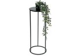 Dandibo Sgabello Per Fiori In Metallo Nero Rotondo 70 Cm Tavolino Portafiori 96316 L Colonna Portafiori Moderna Sgabello Per Piante