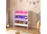 Scaffale Per Bambini 'Boiro' Con 9 Scatole Pieghevoli 60 X 62 X 30 Cm Motivo Unicorno
