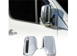 Calotte Degli Specchietti Retrovisori Per Vw Crafter 2006-2017 Cromo Abs Argento 2Pz