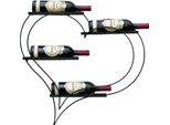Dandibo Portabottiglie In Metallo Cuore Nero 96417 Portabottiglie Per 4 Bottiglie 65 Cm Portabottiglie Da Parete Scaffale Da Parete