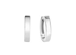 Paar Creolen Vivance "925/- Sterling Silber Rhodiniert", Weiß, Ohrringe, Damen, One-Size, Silber 925 (Sterlingsilber)