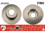 2X Disco Freno Trw DF2555 Per Bmw 5 Sedan (E34) 5 Touring (E34) 76Mm 302Mm
