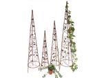 Dandibo Supporto Per Arrampicata Piramide 082547 Metallo Set Di 4 95, 118, 142, 164 Cm Supporto Per Arrampicata Traliccio