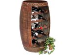 Dandibo Portabottiglie In Legno Da Appoggio 0370-R Botte 80 Cm Portabottiglie Portabottiglie Portabottiglie Marrone Bar Wine Bar