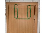 Appendiabiti Da Porta Di Design "Graffetta"" 32 Cm Gancio Da Porta Appendiabiti / Colore: Verde"