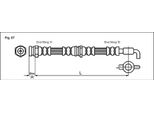 Tubo Freno Anteriore Metzger Per Mazda 323 626 MX3 MX6