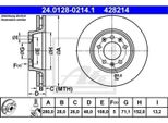 2X Disco Freno Ate 24.0128-0214.1 Per Fiat Scudo (270_ 272_) 48 0Mm 152 0Mm