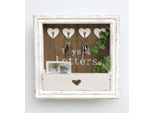 Dandibo Organizer Da Parete Vintage In Legno Con Ripiano 93857 Bianco 40 Cm Portachiavi Cassetta Portachiavi Shabby Chic Memo Board