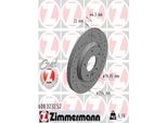 2X Zimmermann 600.3232.52 Disco Freno Asse Posteriore