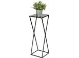 Dandibo Sgabello Per Fiori In Metallo Nero Angolare 68 Cm Tavolino Portafiori 437 Colonna Portafiori Moderna Sgabello Per Piante