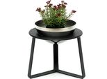 Dandibo Sgabello Per Fiori In Metallo Con Vaso Nero Argento 18 Cm Supporto Per Fiori 96091 S Colonna Per Fiori Supporto Per Piante Moderno Sgabello Per Piante