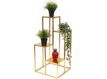 Dandibo Scala Di Fiori In Metallo Oro 82 Cm Scala Di Piante Portafiori 96505 Colonna Di Fiori Portafiori Moderno Sgabello Di Fiori