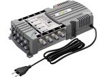Goobay 64880 Multi-Switch Satellitare 9 Ingressi/8 Uscite, Grigio Argento - Distributore Per Max. 8 Utenti Da Due Satelliti