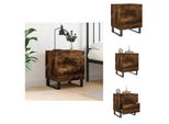 Vidaxl Comodino Rovere Fumé 40X35X47,5 Cm Materiale A Base Di Legno - Comodini