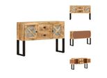 Vidaxl Credenza 110X30X74 Cm Legno Di Mango Grezzo - Credenze