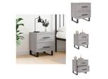 Vidaxl Comodino Grigio Sonoma 40X35X47,5 Cm In Legno - Comodini