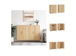 Vidaxl Armadi A Muro 2 Pezzi Rovere Sonoma 69,5X34X90 Cm - Credenze