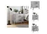 Vidaxl Comodino Grigio Cemento 40X35X47,5 Cm Materiale Legno - Comodini