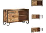 Vidaxl Credenza 100×31×60 Cm Legno Massiccio Di Mango Grezzo - Credenze