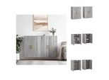 Vidaxl Armadi A Muro 2 Pz. Grigio Sonoma 69,5X34X90 Cm - Credenze