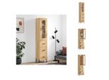 Vidaxl Credenza Sonoma-Quercia 34,5X34X180 Cm In Legno - Credenze