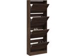 Scarpiera Look Rovere Marrone 60X21X163,5 Cm Materiale Legno