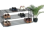 Dandibo Portascarpe In Metallo Nero 3 Livelli 96552 Portascarpe Portascarpe Moderno Solido Scaffale Per Scarpe