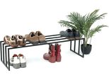 Dandibo Portascarpe In Metallo Nero 1 Livello 96551 Portascarpe Portascarpe Moderno Robusto Armadio Per Scarpe Solido Scaffale