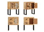 Vidaxl Credenza 60 X 30 X 76 Cm In Legno Massiccio Di Mango - Credenza - Credenze - Credenze Basse - Credenze Basse