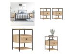Vidaxl Comodini 2 Pezzi Rovere Sonoma 40X42X56 Cm Materiale A Base Di Legno - Comodino - Comodini - Armadio - Guardaroba