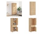 Vidaxl Credenza In Rovere Sonoma 69,5X34X180 Cm Materiale A Base Di Legno - Credenza - Credenze - Credenza - Armadietto