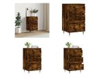 Vidaxl Credenza In Rovere Affumicato 40X35X70 Cm In Legno - Credenza - Credenza - Armadio - Credenza