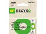 Gp GPRCK260AA129C4 4 Gp Akkus Recyko+ Mignon Aa 2.600 Mah
