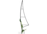 Dandibo Supporto Rampicante Giardino Metallo Nero Vela Traliccio Rampicante Fiori Piante Rampicanti Rose Spina A Terra Supporto Rampicante Porta Fiori Colonna Rampicante
